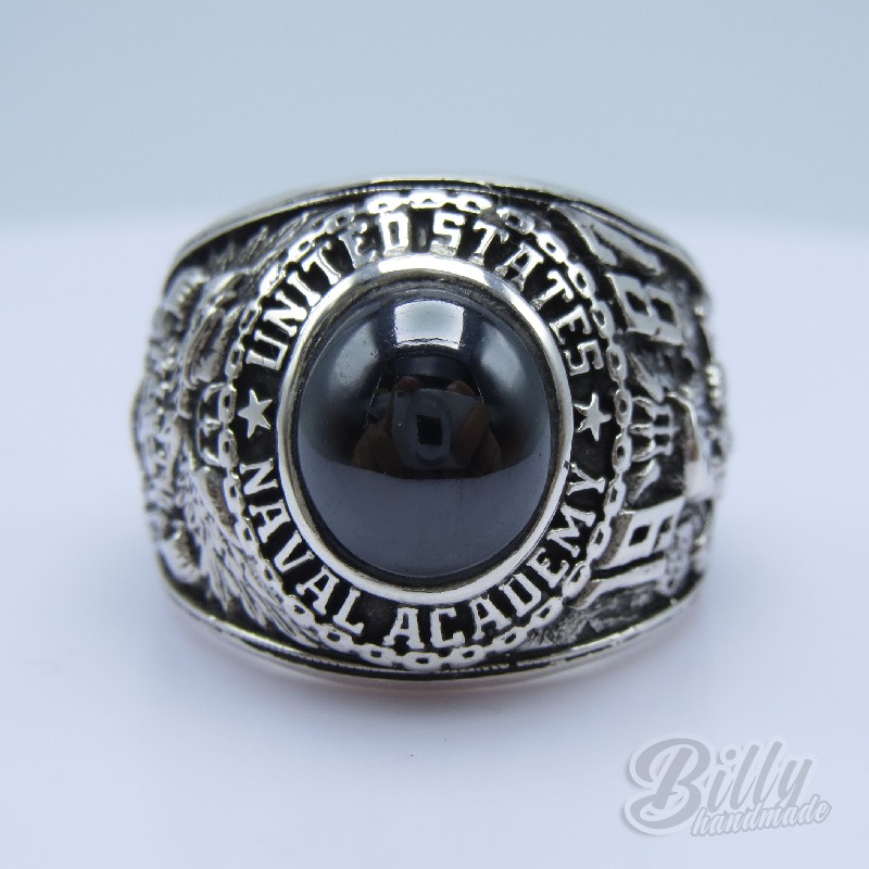 Naval Academy 1987 Ring - Courage on the High Seas